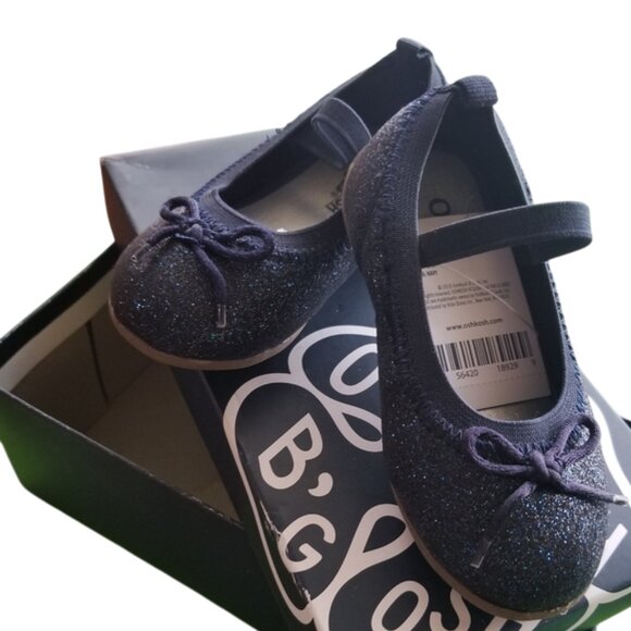 OshKosh B'gosh Other - NWB oshkosh navy glitter toddler flat shoes toddler size 5